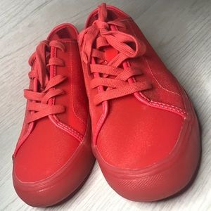 NEW KATY PERRY The Glam Sparkly Red Sneakers Sz 7